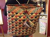 Blue, Red & Natural backpack Kete