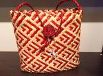 Patikitiki Flax Kete Red & Natural