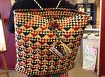 Blue, Red & Natural backpack Kete